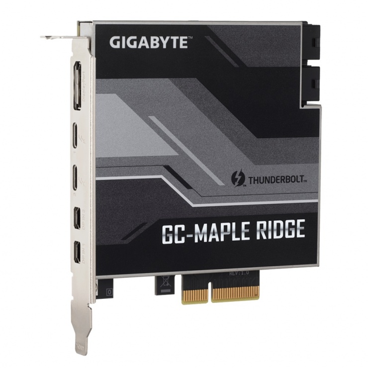 Imagine PCI Express la 1 x Displayport/2 x Thunderbolt4 (USB 3.2 Gen 2-C)/ 2 x Mini Displayport, Gigabyte MA
